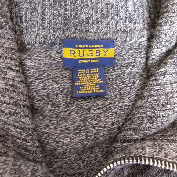 Ralph Lauren Rugby Full Zip Mock Neck Sweater B5 - Picture 6 of 7